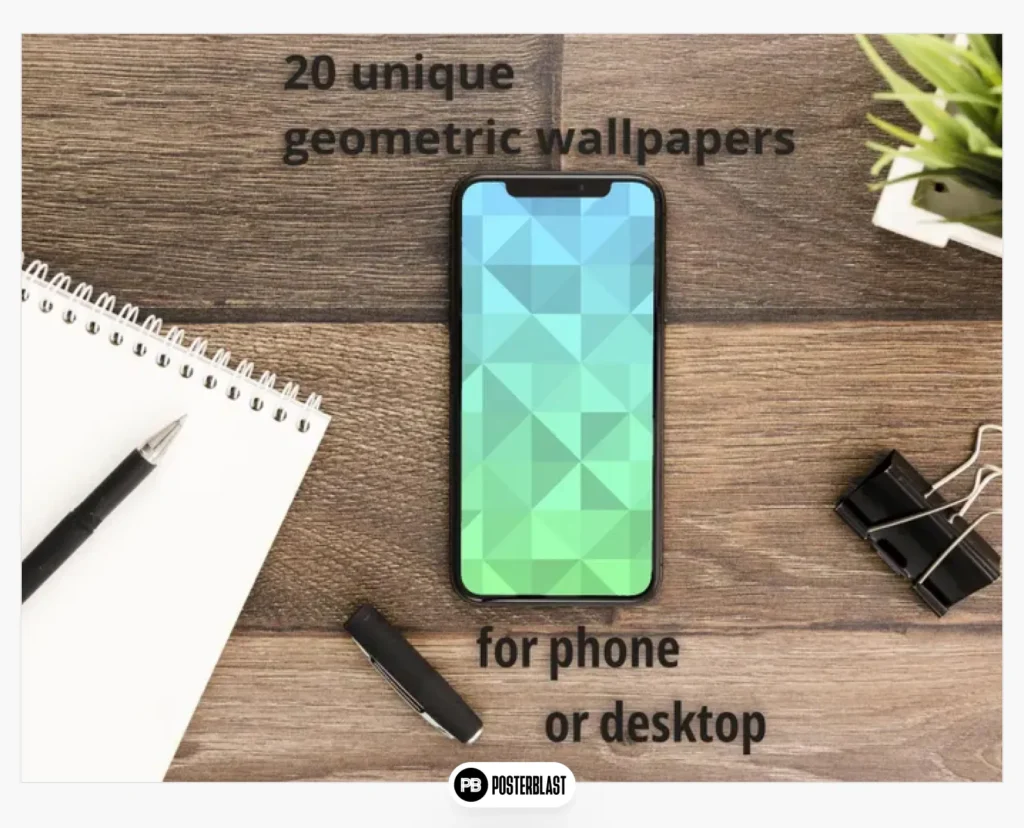 20 colorful geometric abstract wallpapers for iPhone, Android
