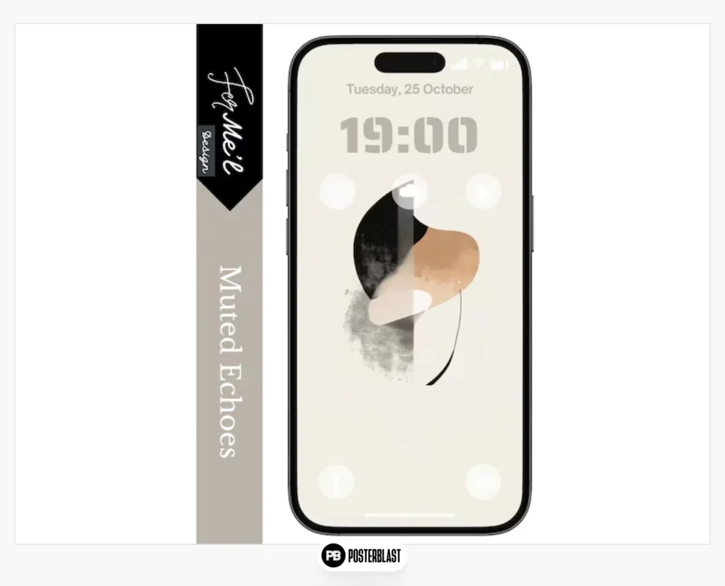 Geometric art background for portable devices