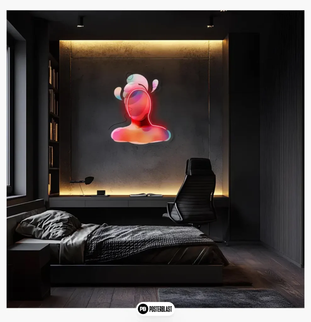 Abstract Gamer Room Neon Wall Art