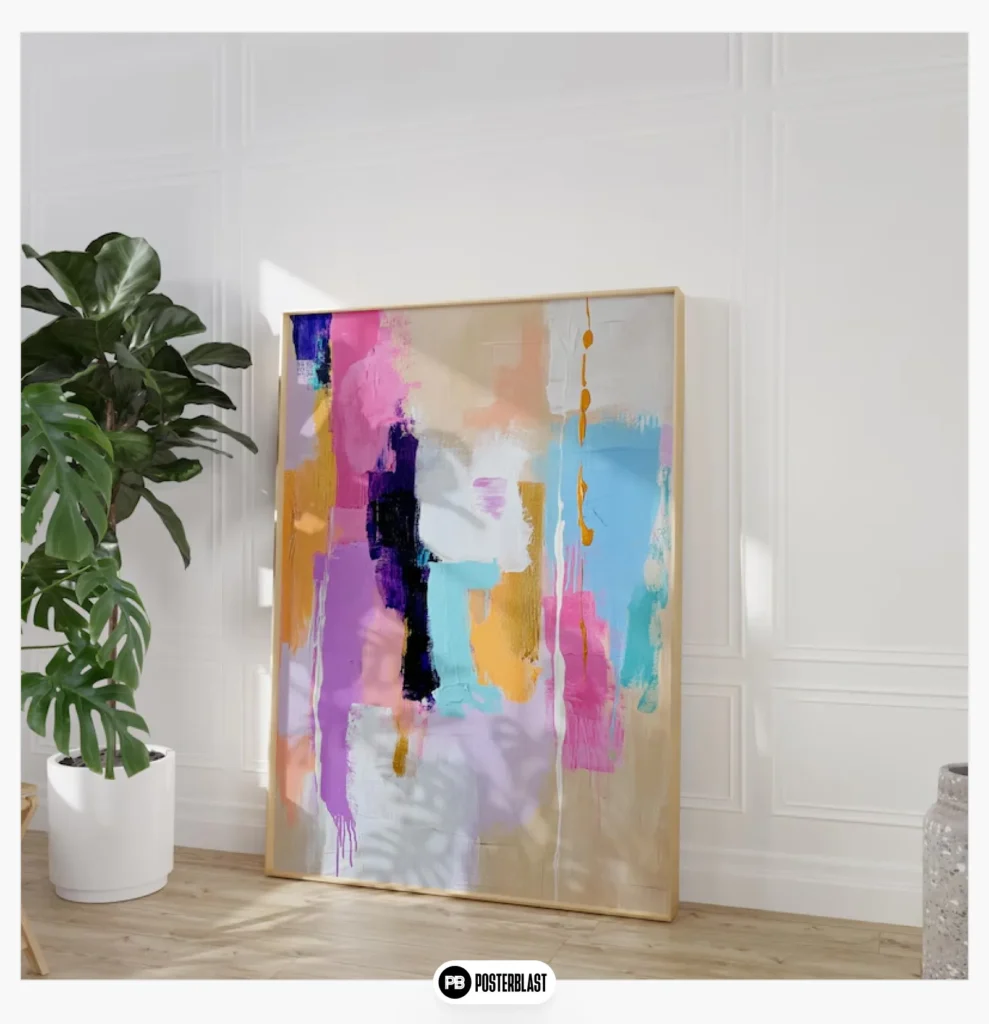 Vivid colorful abstract poster