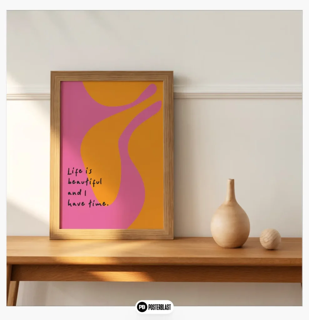 Aabstract quote poster