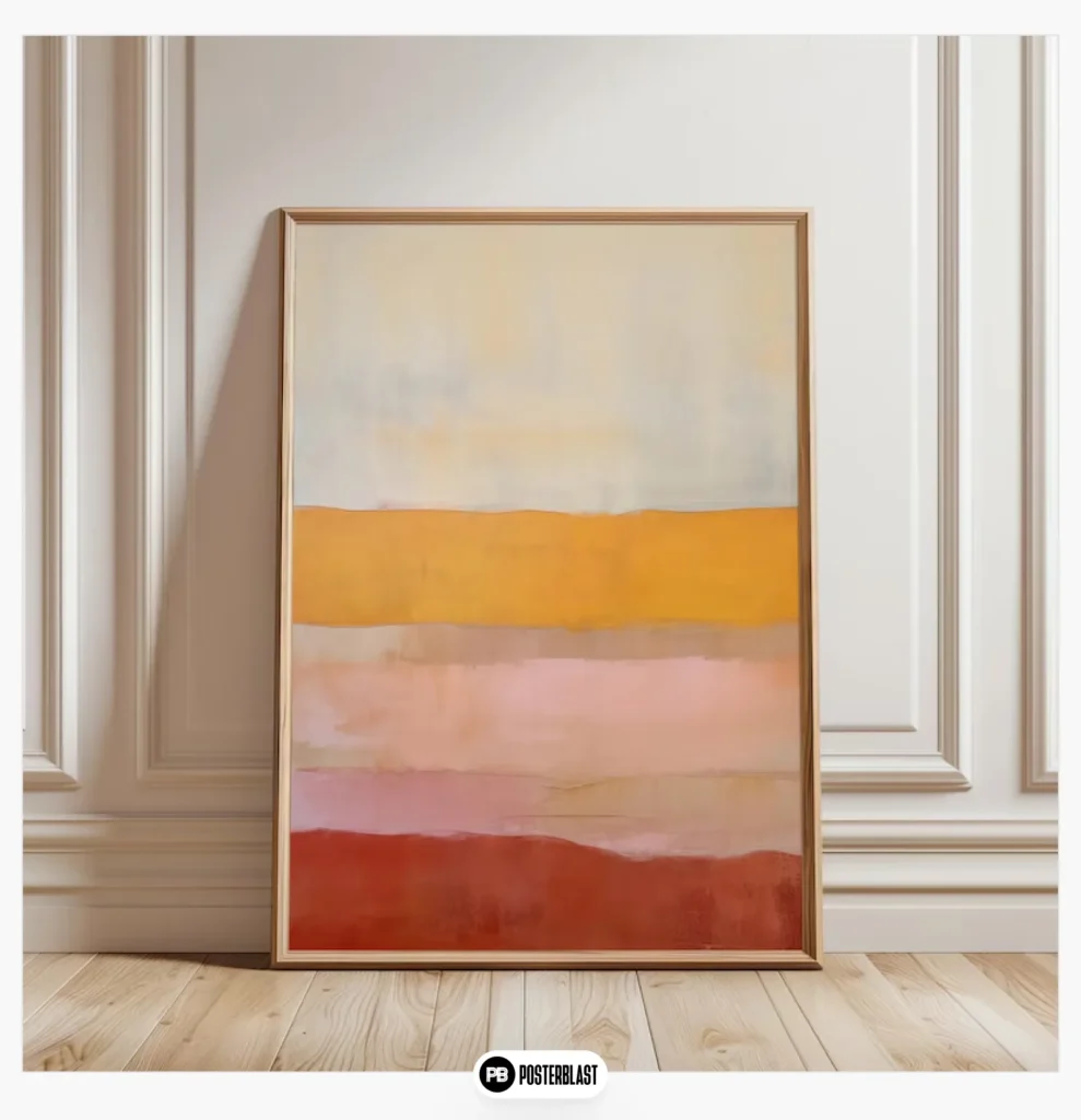 Earthy tones abstract wall art