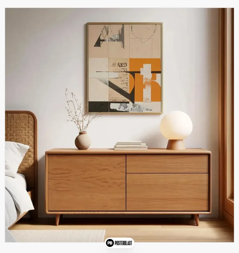 Modern Typography Art Print - Abstract Letter Collage Poster