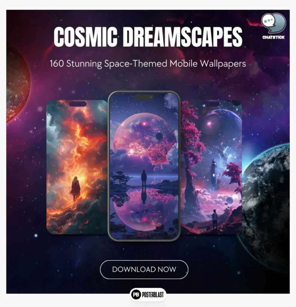 Cosmic Dreamscapes: 160 Space Themed Mobile