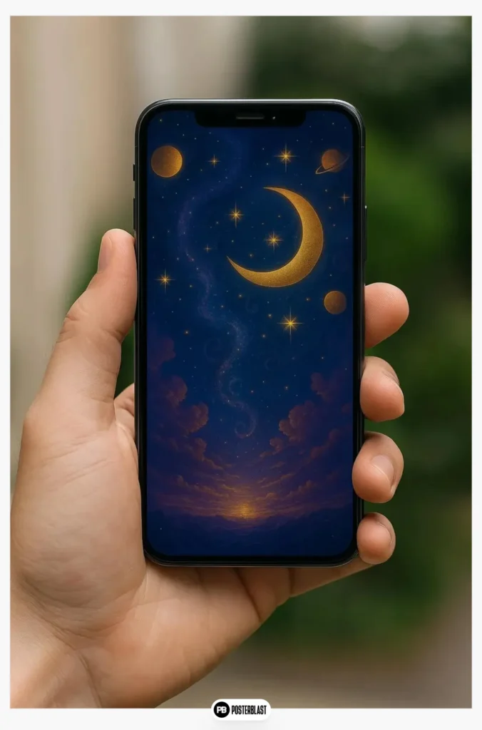 Mystic Galaxy Phone Wallpaper: Heavenly Dreamscape Lock Screen