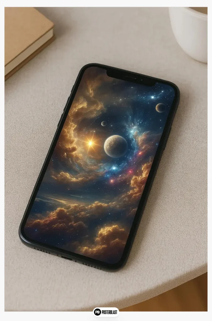 Galaxy Night Sky Phone Wallpaper: Heavenly Dreamscape