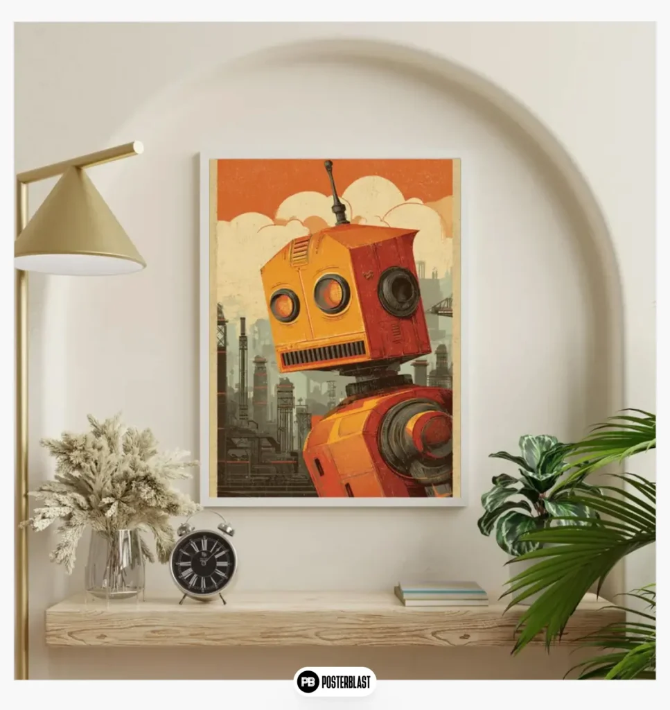 Art Sci-Fi Poster Steampunk Surreal Retro Wall