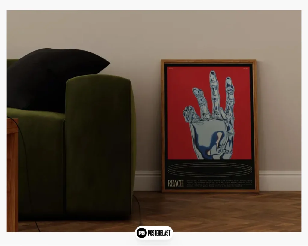 Futuristic Robot Hand Art Print