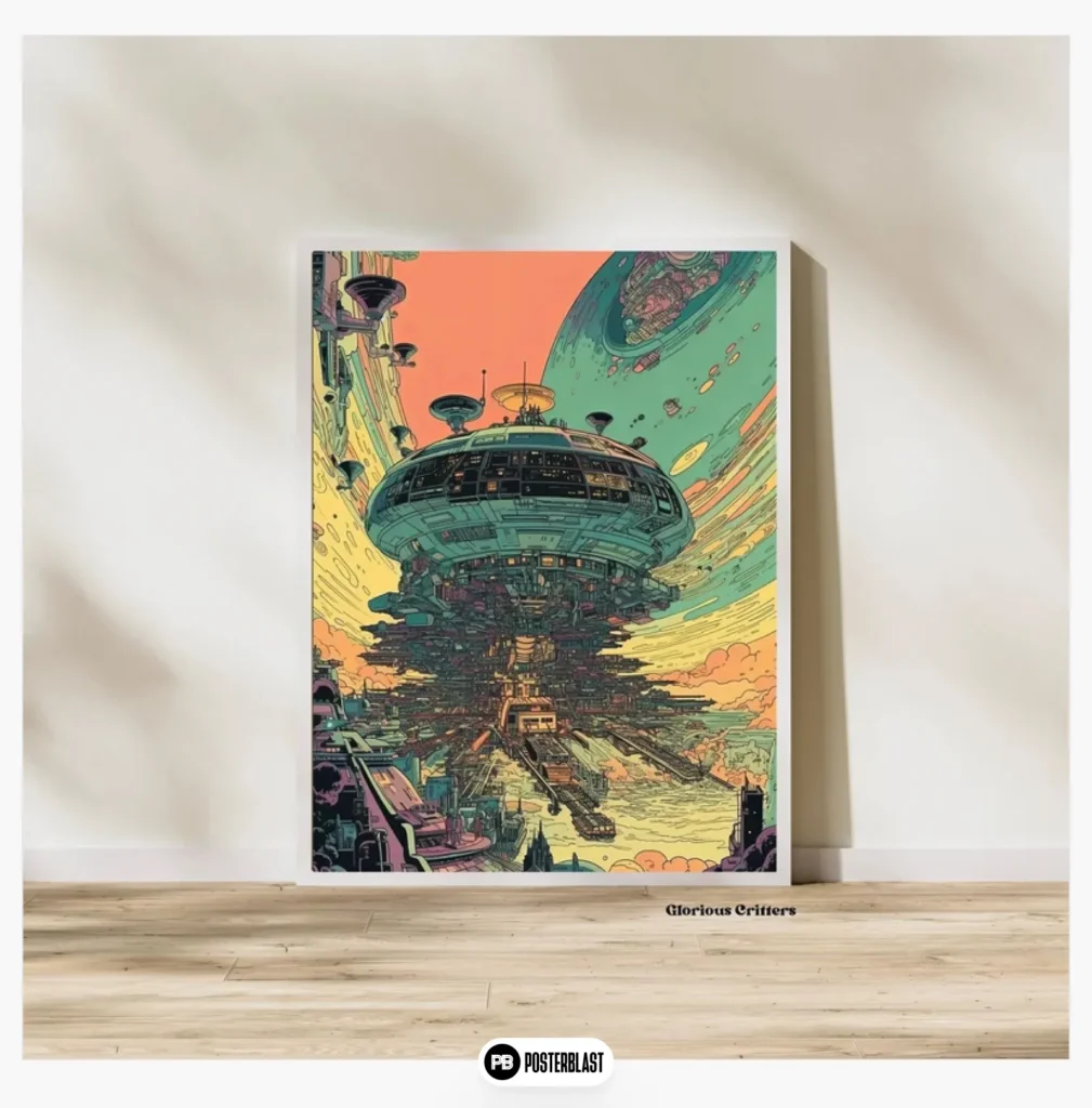 Space Art Vintage Space Nasa Cosmic Art Retro