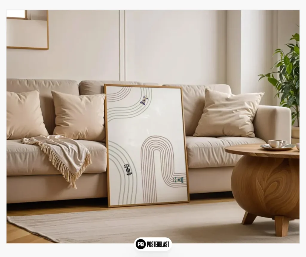 Minimalist F1 Racing Poster: Neutral Formula 1 Art