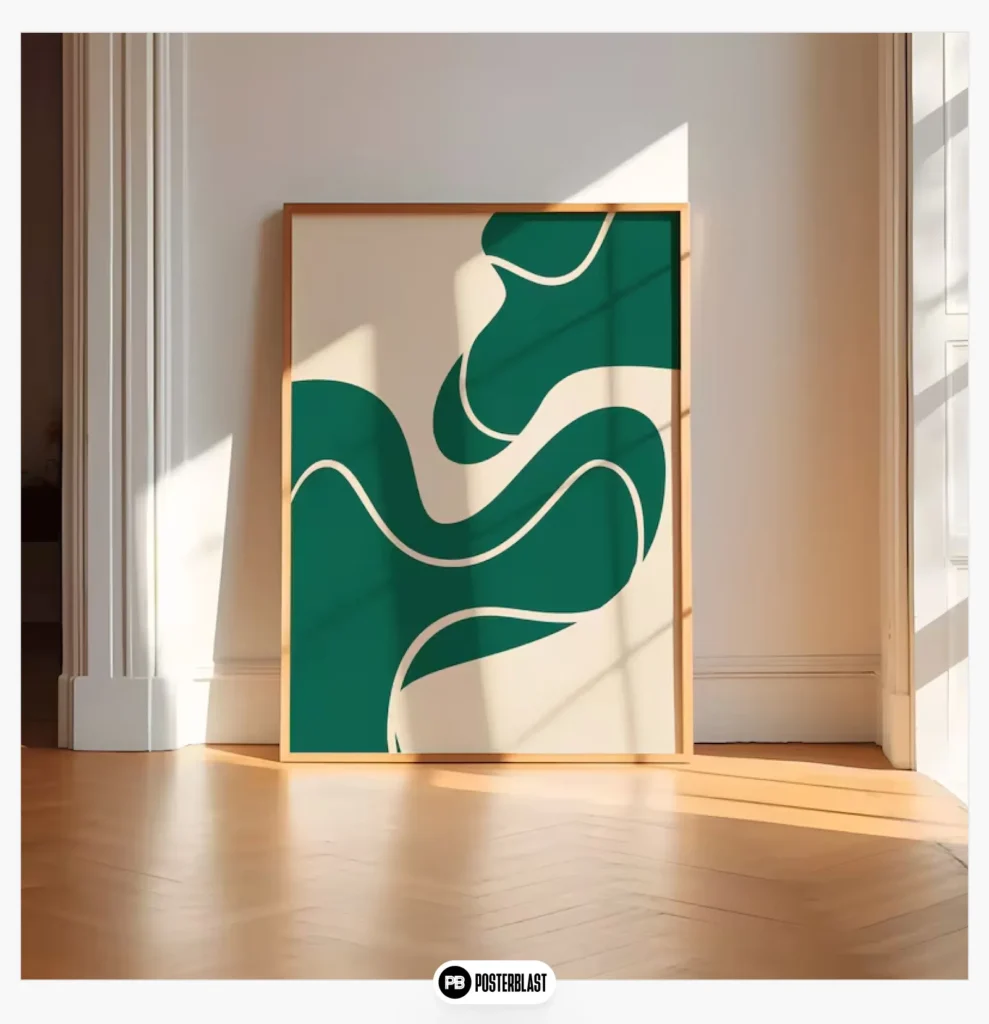 digital abstract line art print