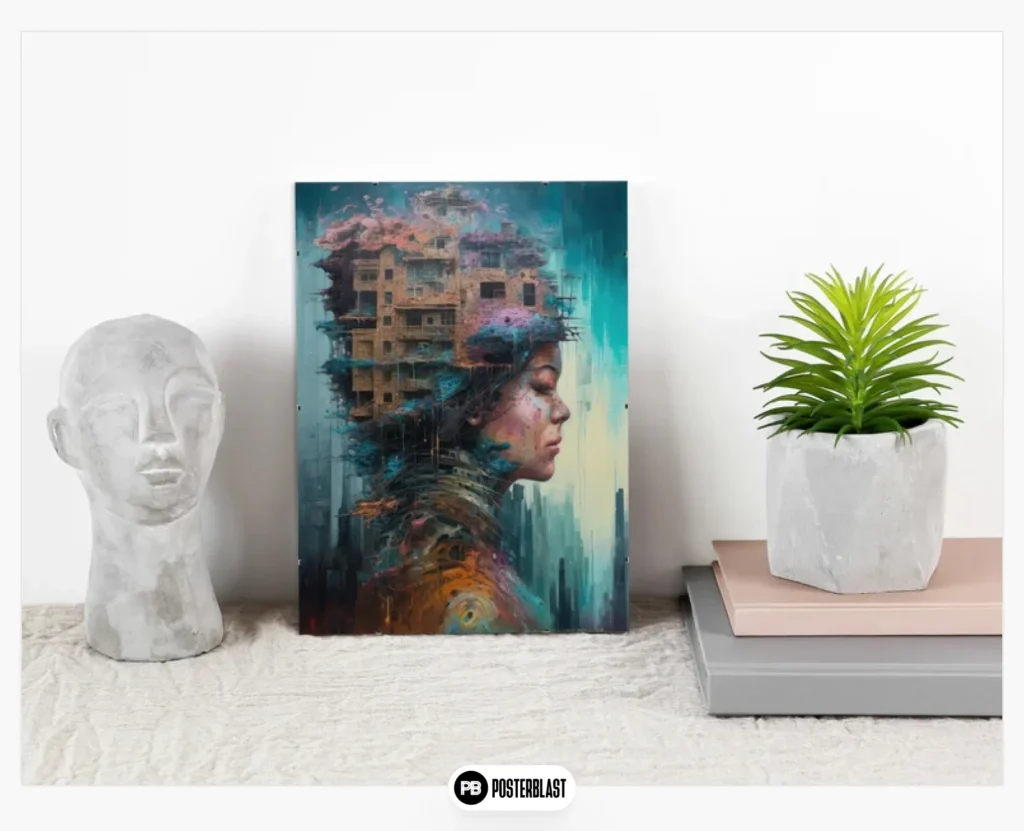 Cyberpunk dystopia poster 