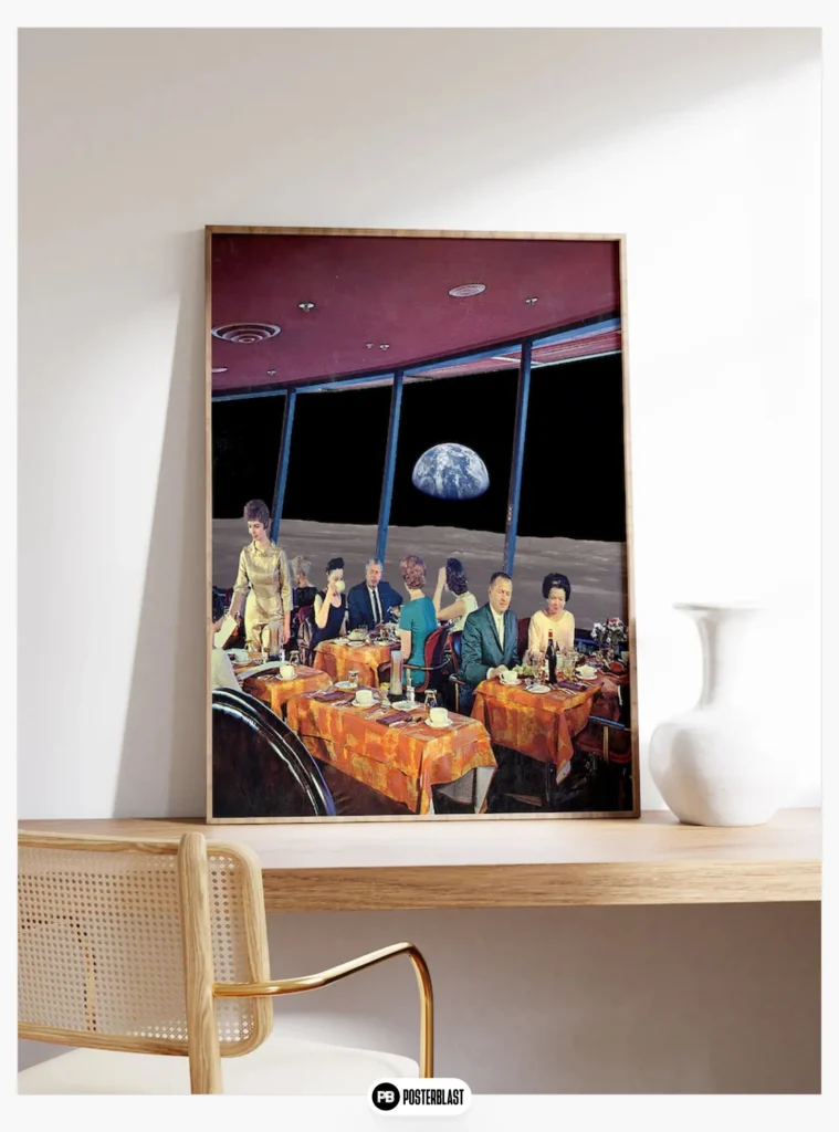 Surrealist Art Futuristic Cyberpunk Poster