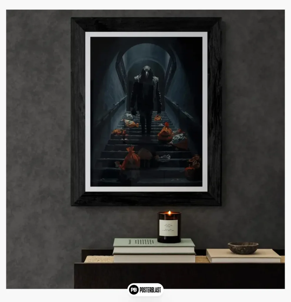 Surreal Halloween Raven Poster 