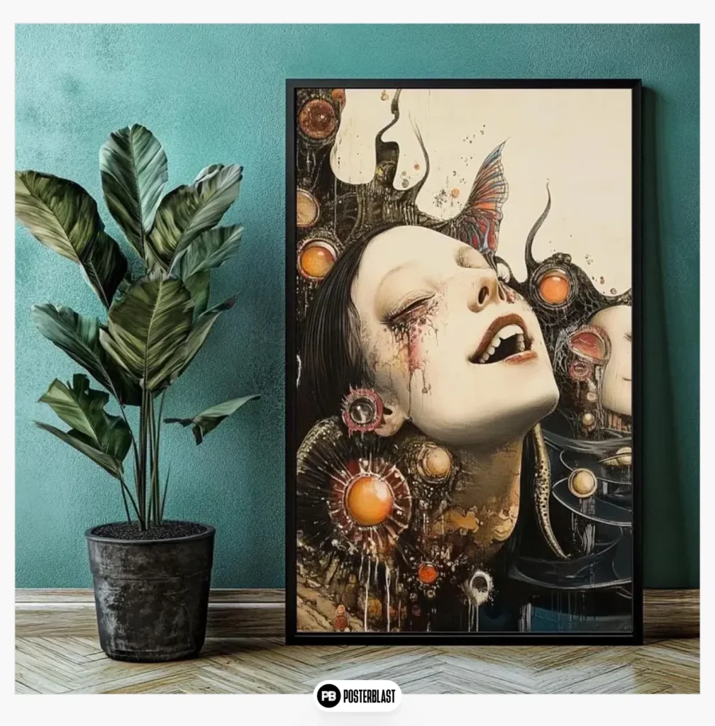 Woman Dark Fantasy Poster Art Print Art Print Illustration