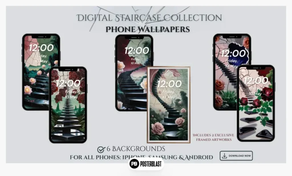 Digital Phone Wallpaper Set – Surreal