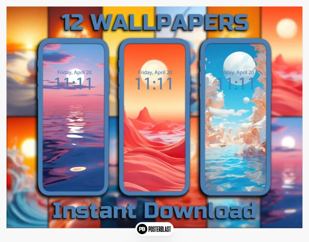 Abstract Surreal Mobile Wallpaper 12 Digital Download