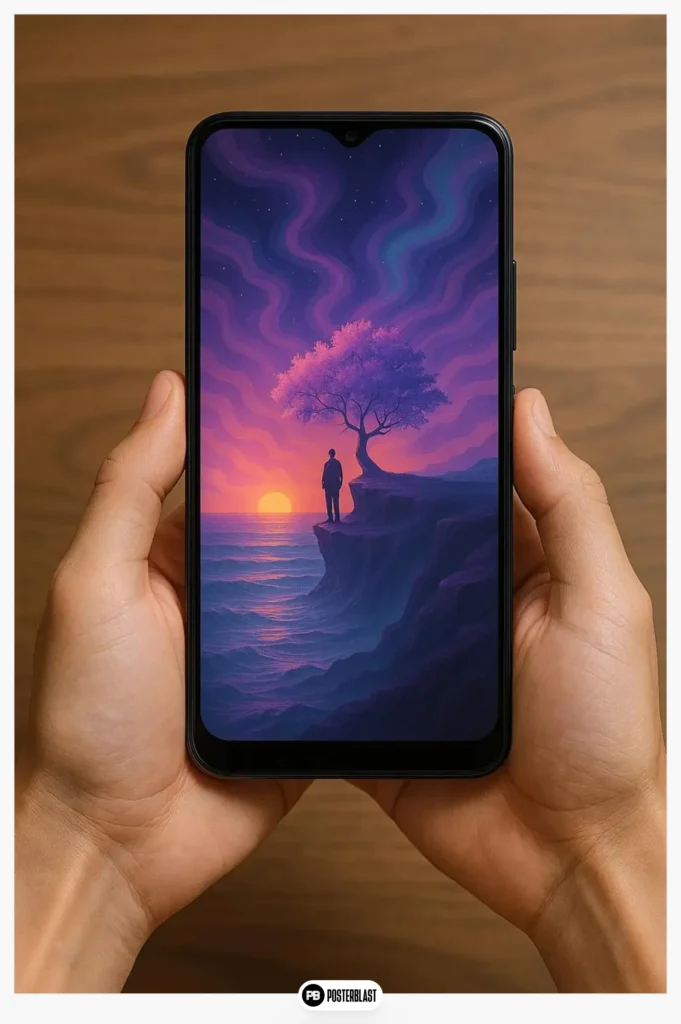 Celestial Sunset Phone Wallpaper: Spirituality and Inspiration