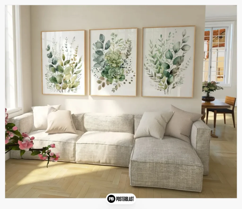 Set of 3 Watercolor Botanical Prints