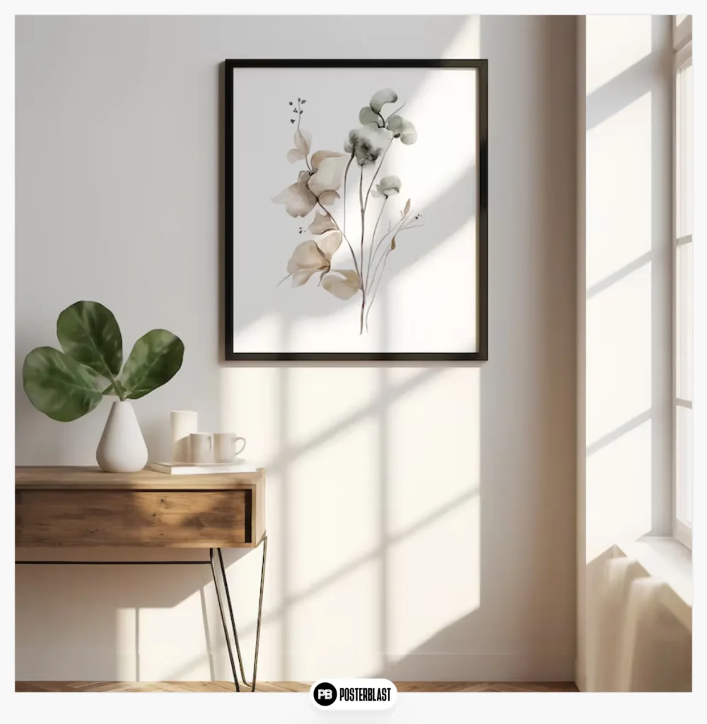 Soft Botanical Prints Set of 2