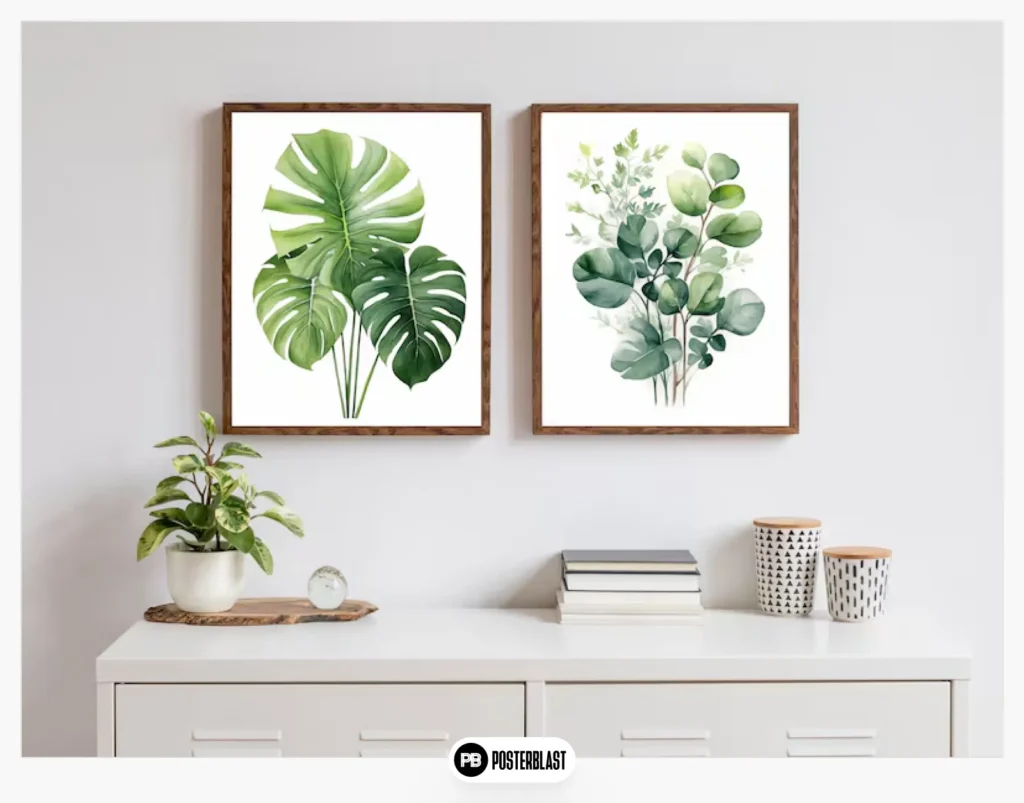 Botanical Gallery Set Living Room Wall Art Prints