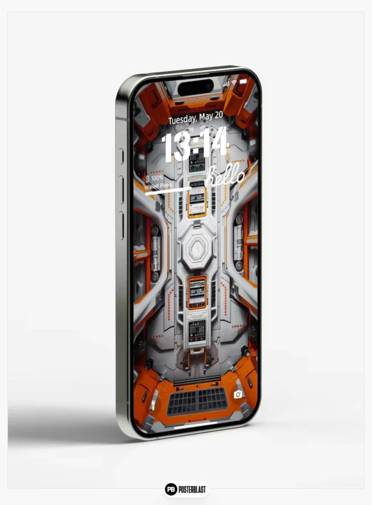 Futuristic Sci-Fi iPhone Wallpaper