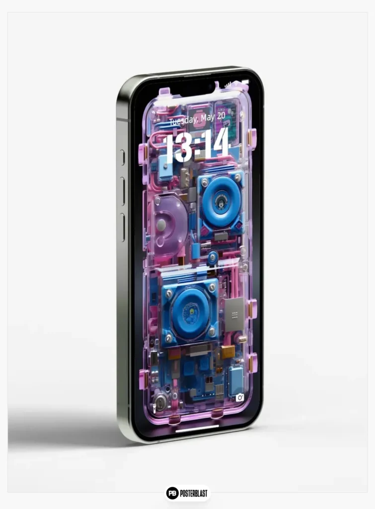 Cyber ​​Core Tech iPhone Wallpaper