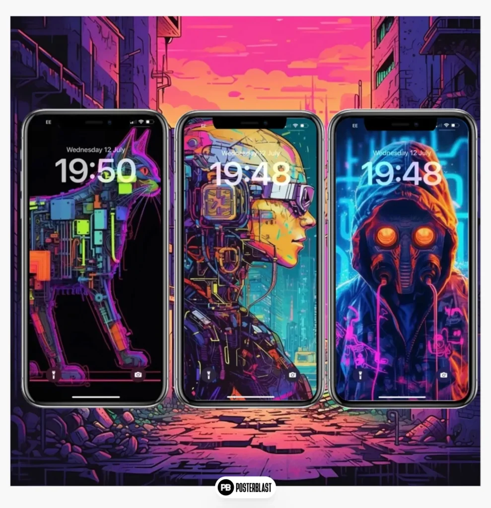 Cyberpunk Phone Wallpapers: 41 Vibrant Lock Screen Designs