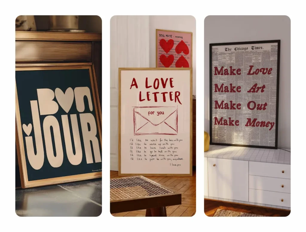 Typography Art Posters for Word Lovers