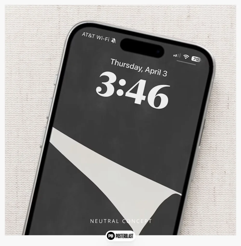 Minimalist abstract mobile wallpaper 