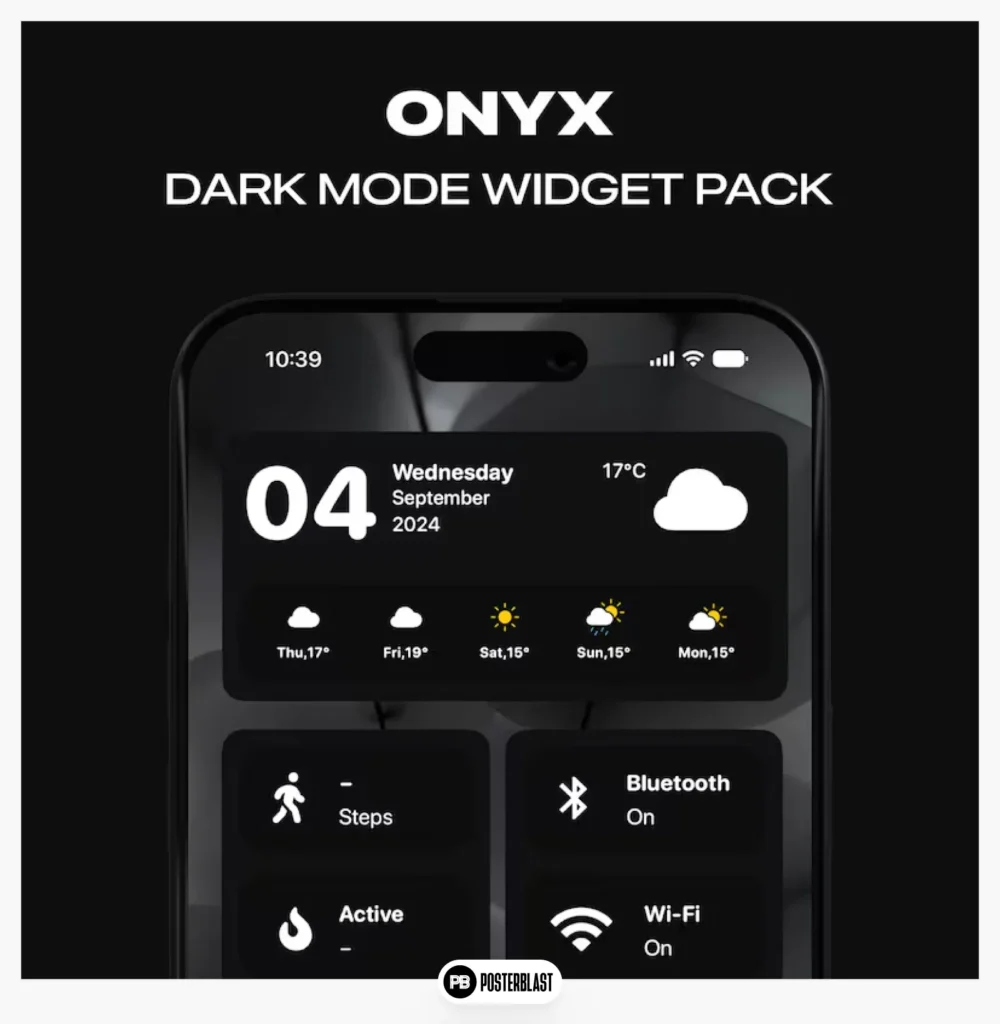 Onyx Dark Mode Widgets Widgy Widgets iPhone Wallpapers 