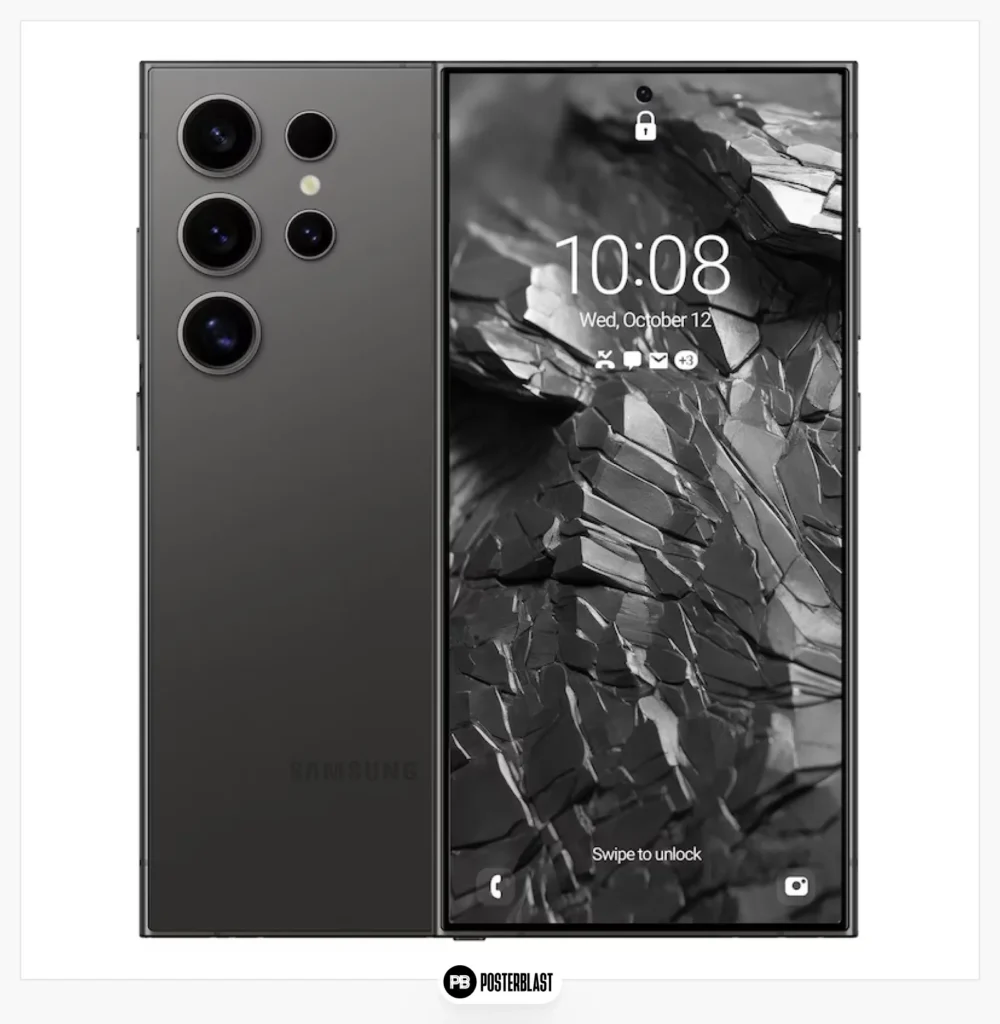 Black Raw Platinum Sheen Mobile Wallpaper: Dark Background for Hard Surfaces