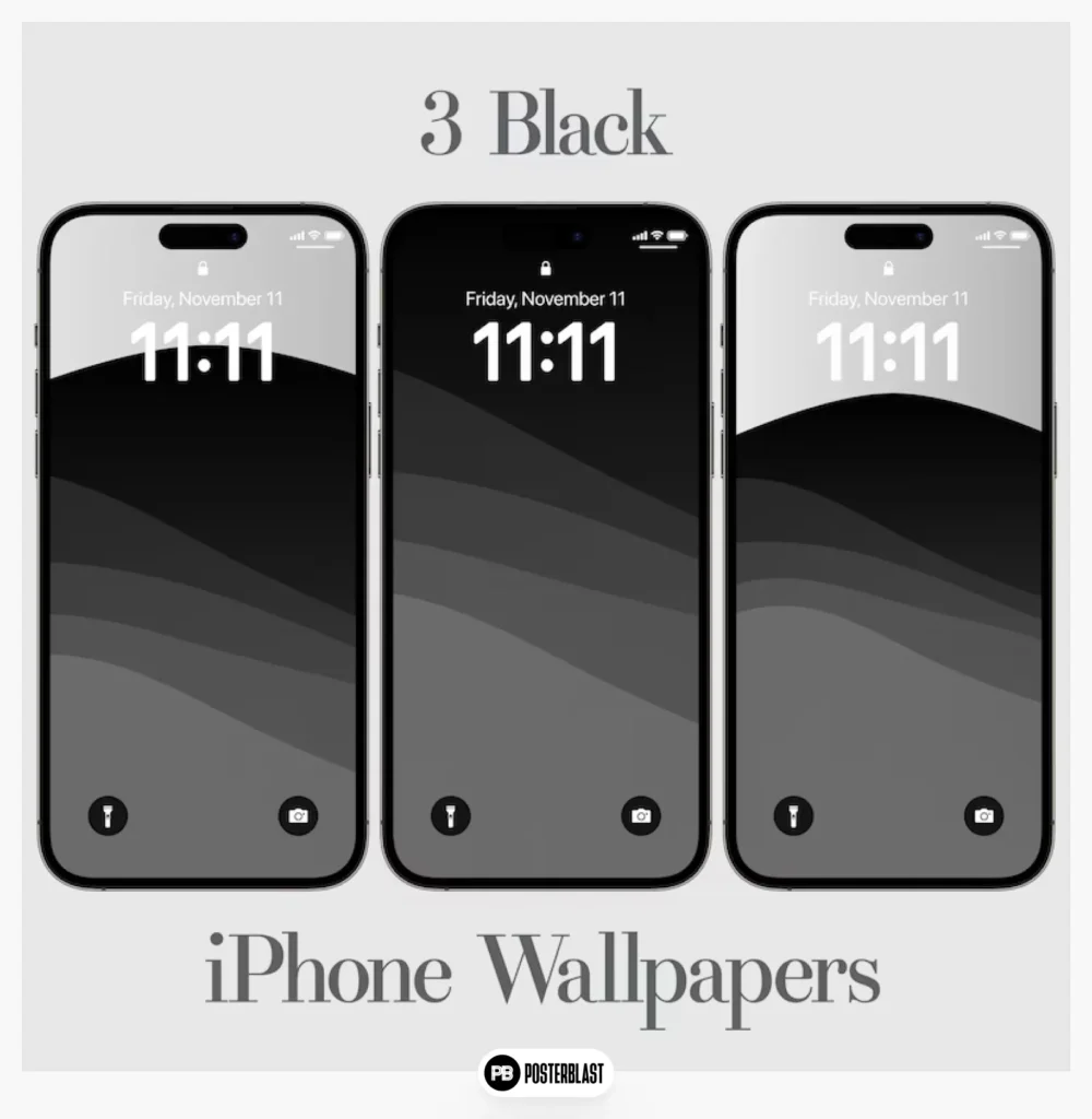 iPhone 14 Wallpaper, Black Grey Aesthetic Phone Background