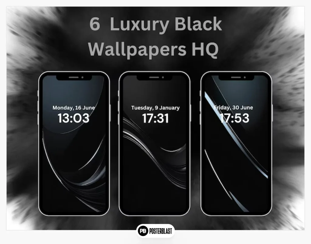 6 Luxury Black Phone Wallpapers