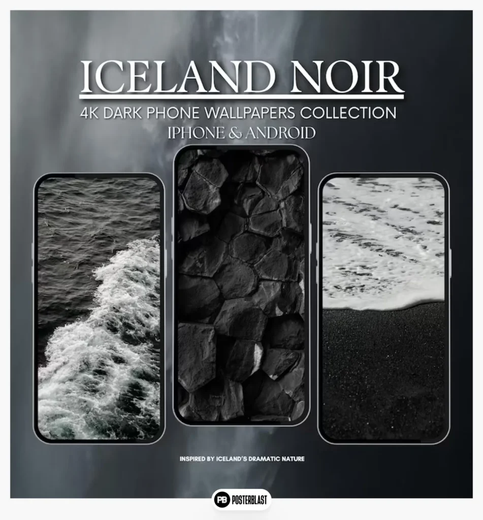 4K Nature Island Noir Phone Wallpapers Dark Minimalist