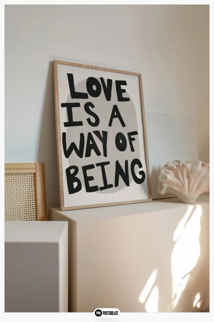 Love is a Way Typography Print