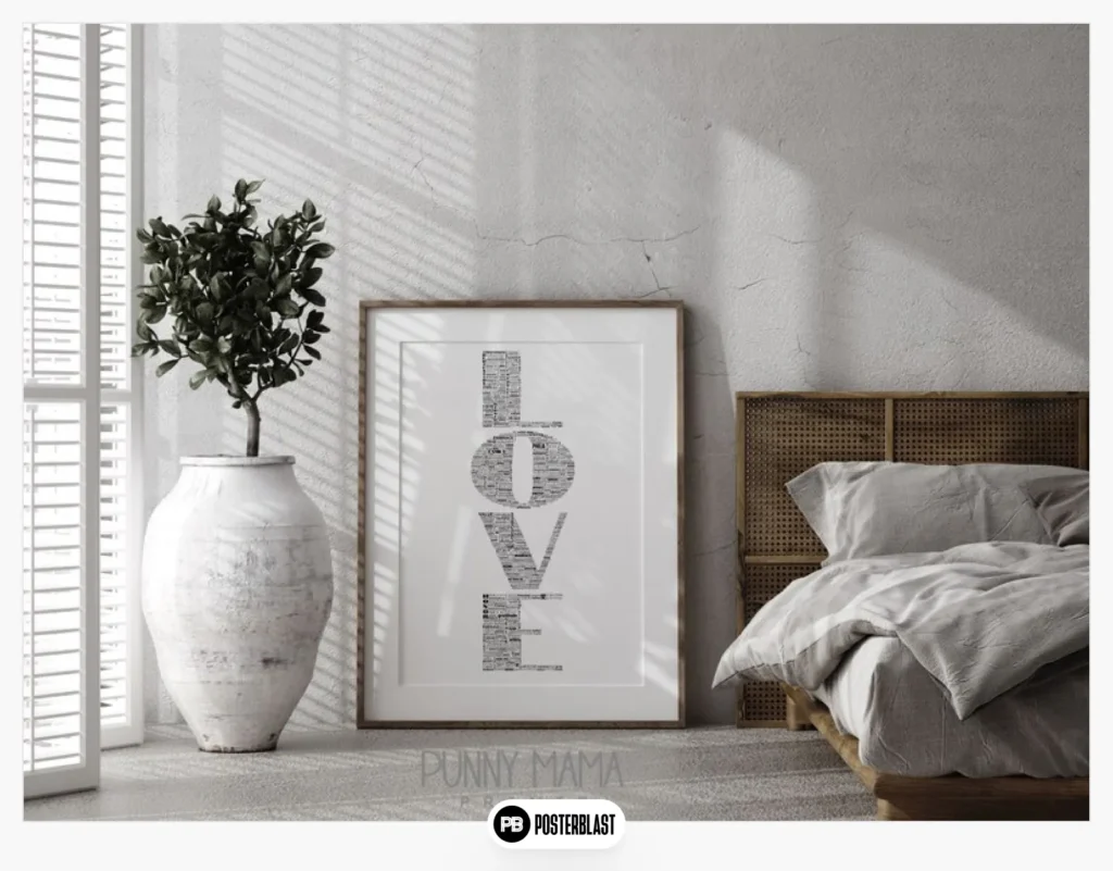 LOVE Typography Printable