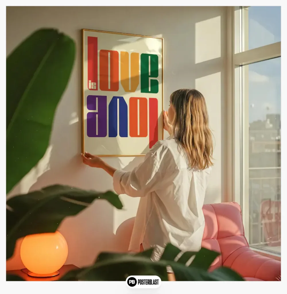 Love Quote Print: Bold Typography