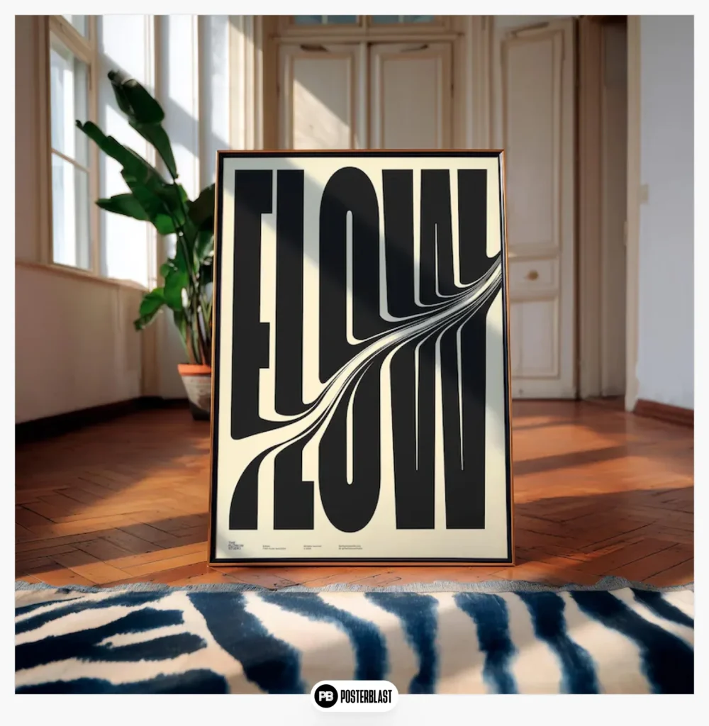FLOW Typography Poster