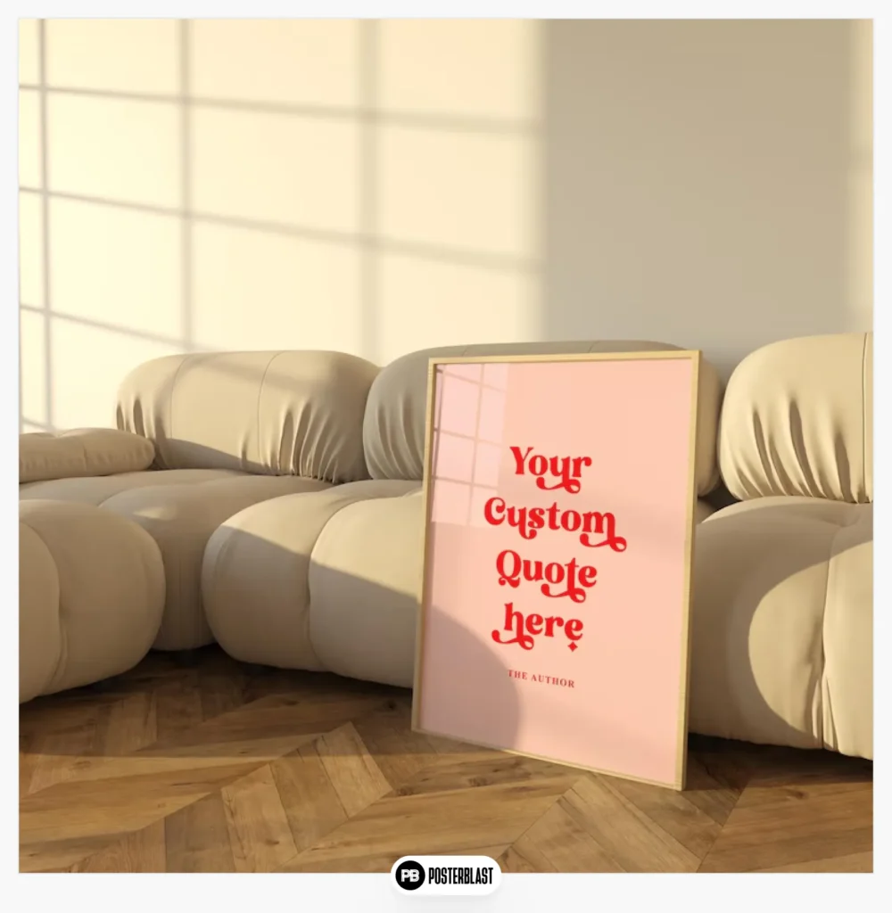 Custom typography print