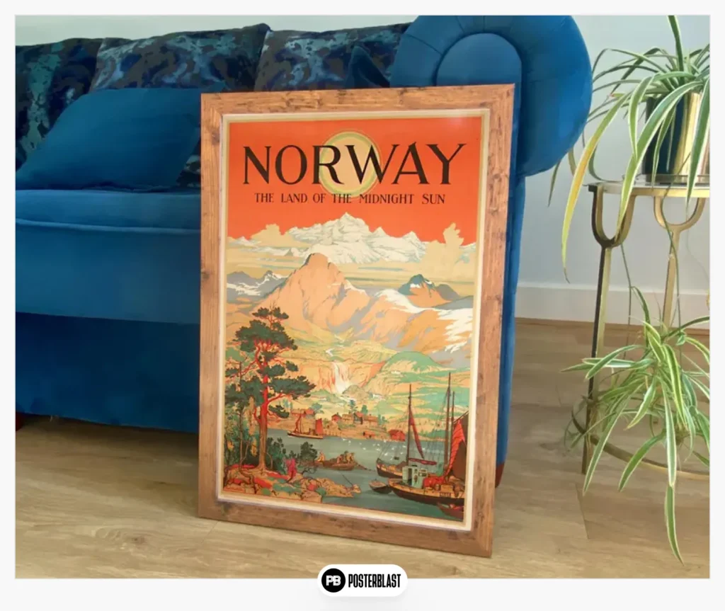 Norway Print: Vintage Travel Poster