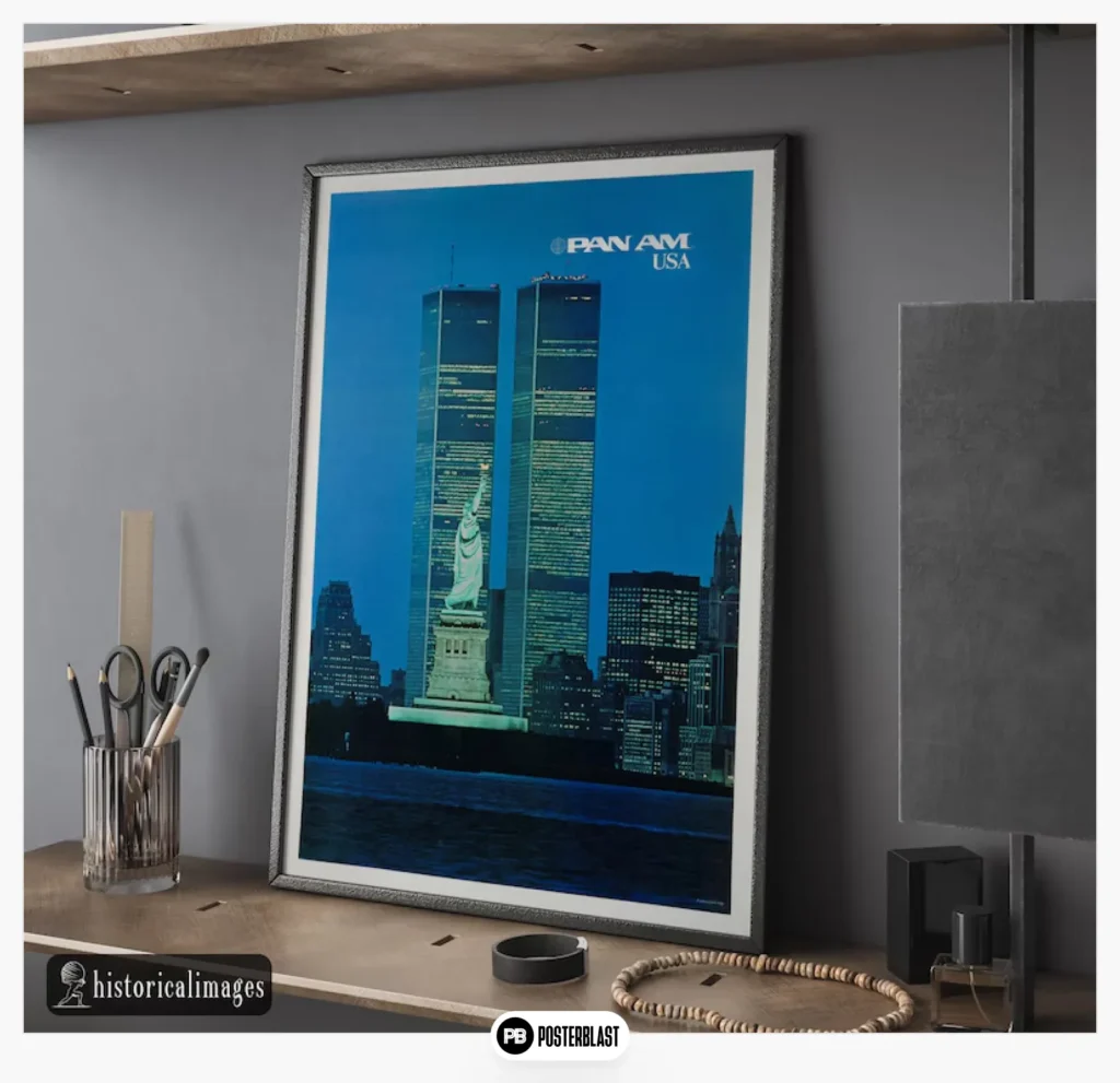 Pan American World Airways (Pan Am) vintage travel poster from the 1970s