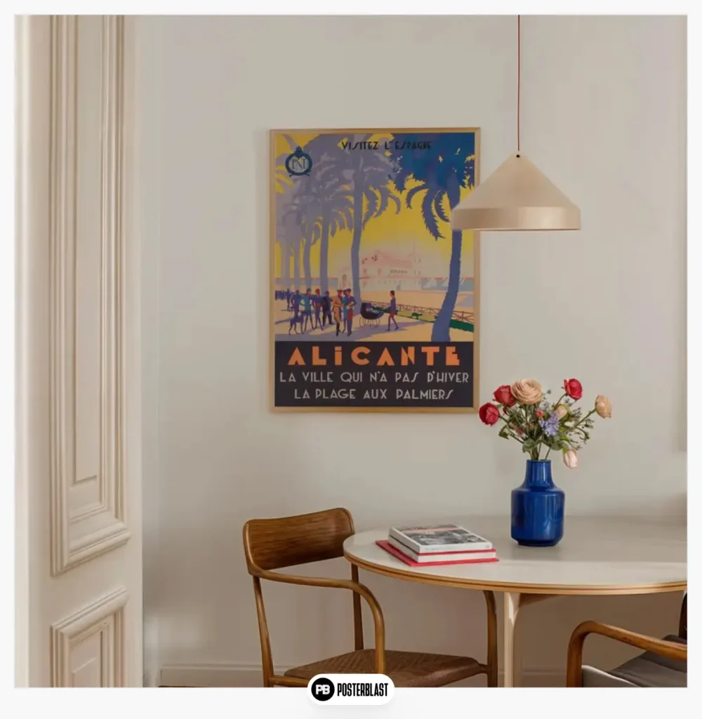 Spain Vintage Travel Poster: Elegant Decoration