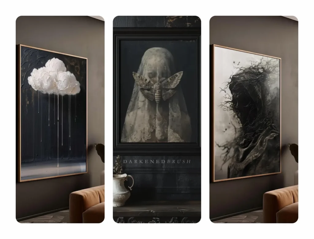 Gothic Dark Fantasy Posters for Moody Atmospheres