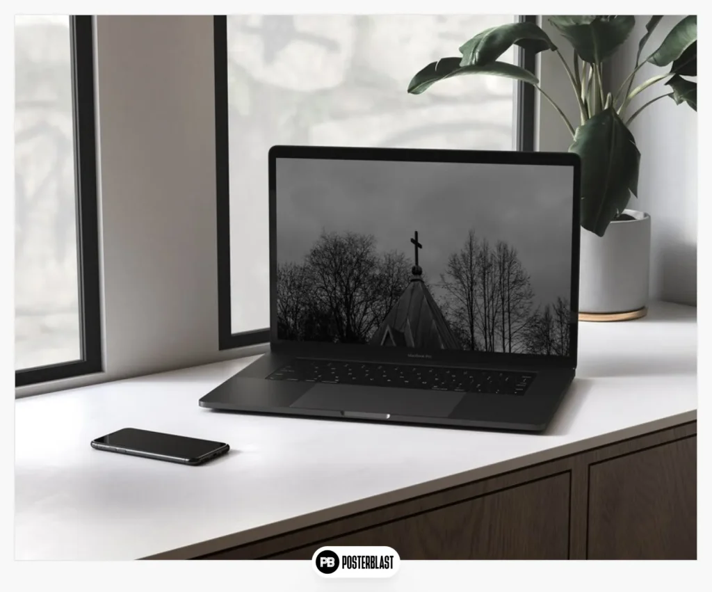 Black and White Laptop Wallpaper