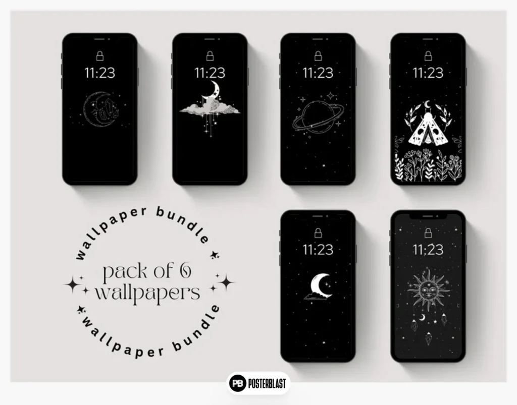 Aesthetic Phone Wallpaper Bundle | Pack of 6