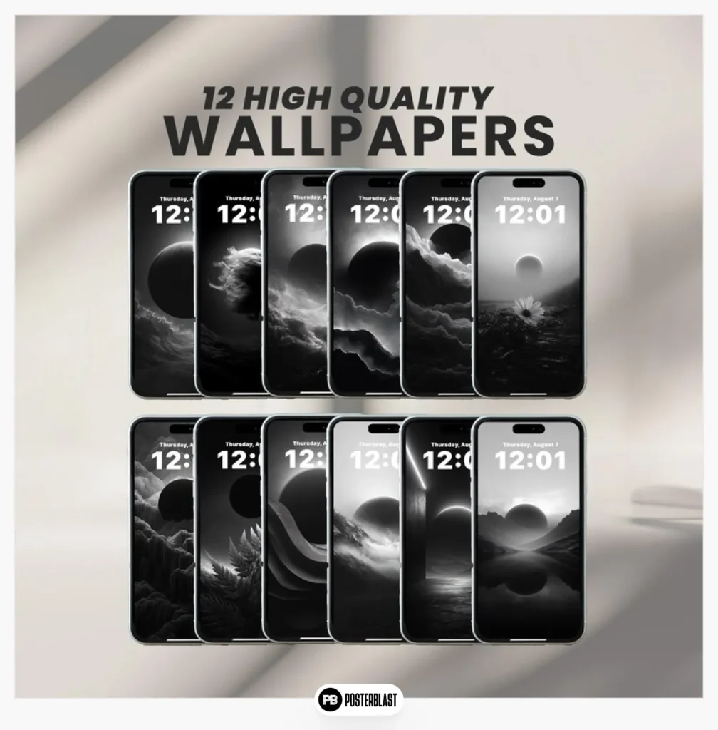 Black and White Aesthetic Phone Wallpaper