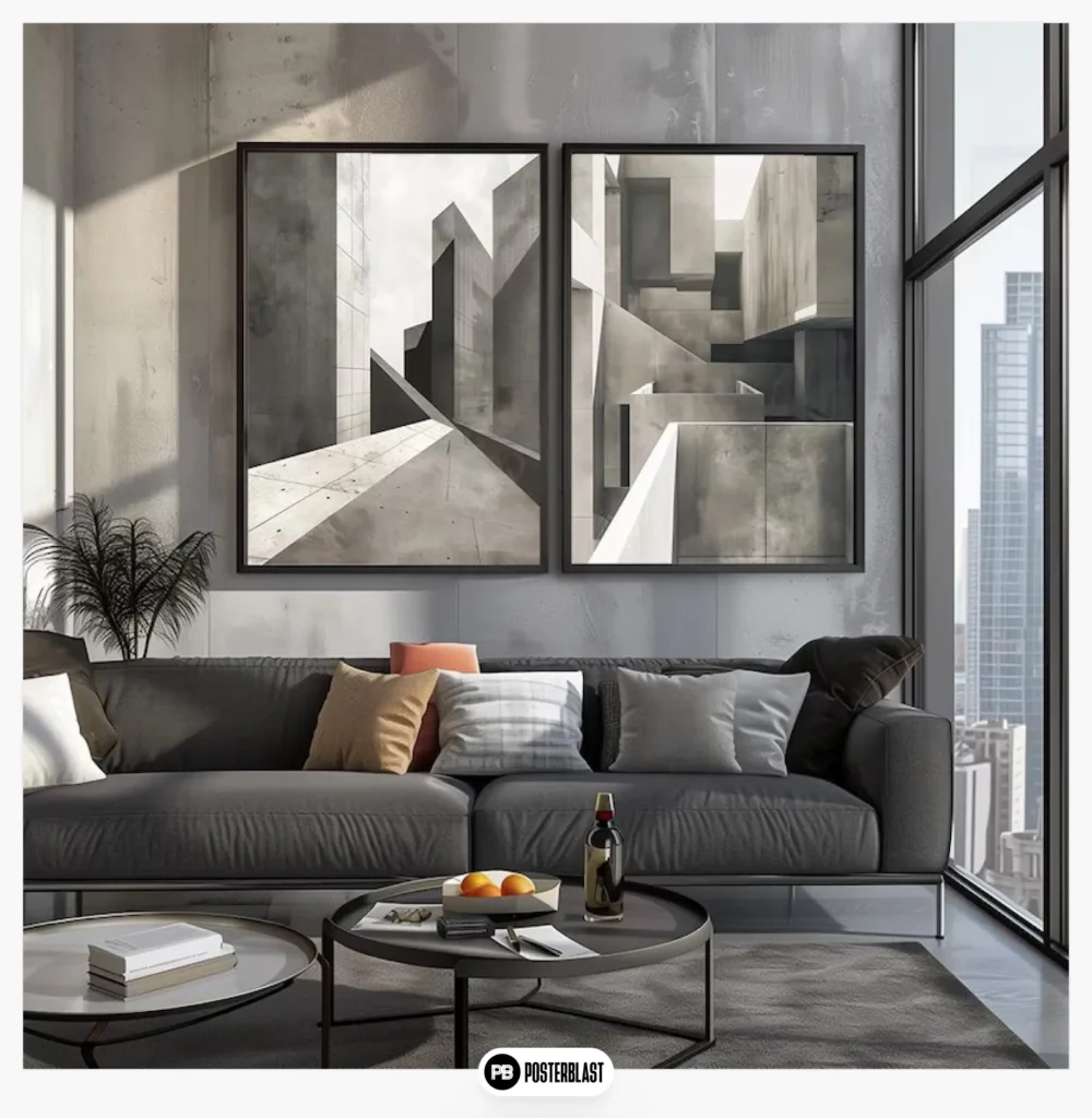 Brutalist Architecture Poster Set