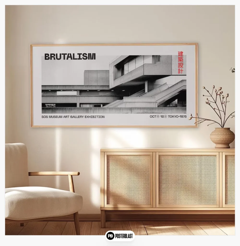 Brutalist Architecture Poster