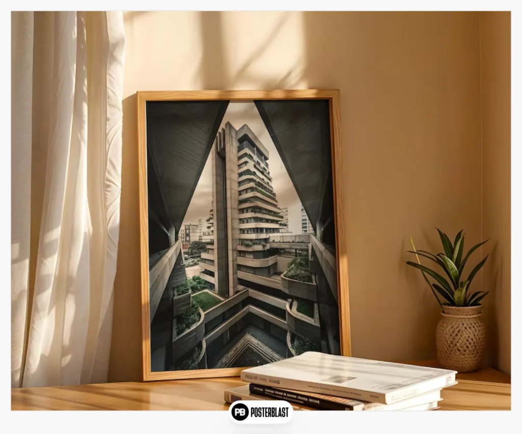 Brutalist Architecture Photograph Poster